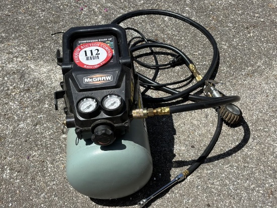 McGraw 3- Gallon 1/3HP 110 PSI Oil Free Portable Air Compressor