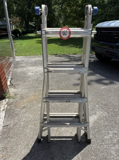 Werner Multi Position Telescoping Aluminum Ladder
