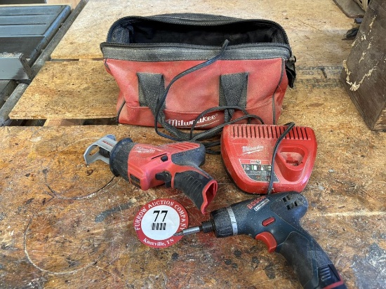 Toolbag + Contents - Assorted Power Tools, Hand Tools, Battery Charger, Etc