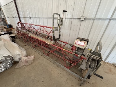 Allen Engineering Gas-Powered Truss Screed Concrete Finishing System with Winch