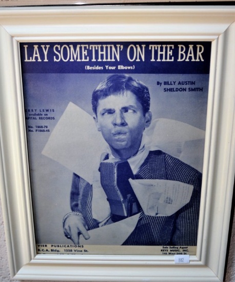 Song Sheet Jerry Lewis / Capital Records