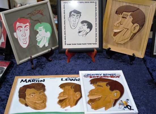 Framed Dean Martin And Jerry Lewis Items