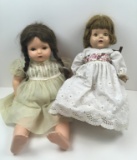 2 COMPOSITION DOLLS