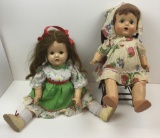 2 COMPOSITION DOLLS