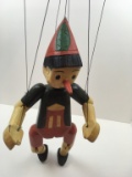 VINTAGE CARVED WOOD PINOCCHIO MARIONETTE