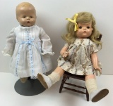 2 DOLLS - EFFANBEE PATSY ANN & COMPOSITION BABY
