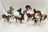 9 BREYER HORSE FIGURINES