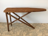 VINTAGE CHILD'S WOODEN FOLDING IRONING BOARD