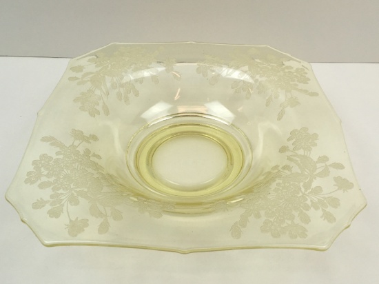 PADEN CITY "ARDITH" YELLOW CONSOLE  BOWL