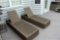 Pair Of Woven Deck Loungers