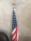 AMERICAN FLAG AND MOUNTING POLE