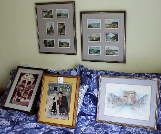 Group Of Five Framed Works