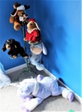 Stuffed Animals & Tiered Metal Stand