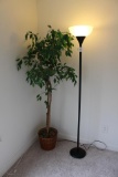 Floor Lamp & Faux Tree