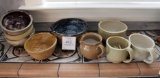 Nine Pottery Pieces