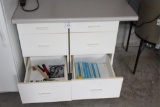 Cabinets With Drawers And Top And Contents