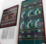 Two Framed Decorative Textile Pieces