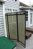 Three Panel Metal Frame Deck Screen