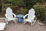 Pair Of Adirondack Wood Rockers