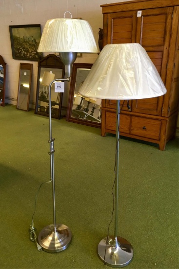 Two Metal Floor Lamps