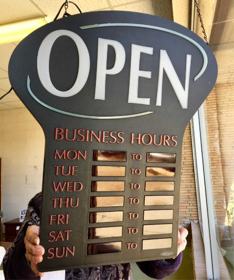 Electronic Open Business Sign