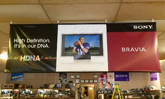 Large Sony Bravia Dealer / Store Banner