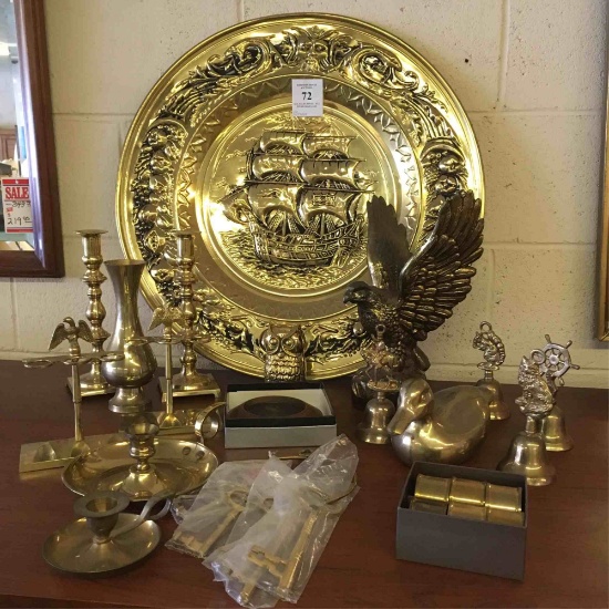 Large Assortment Of Brass Decoratives