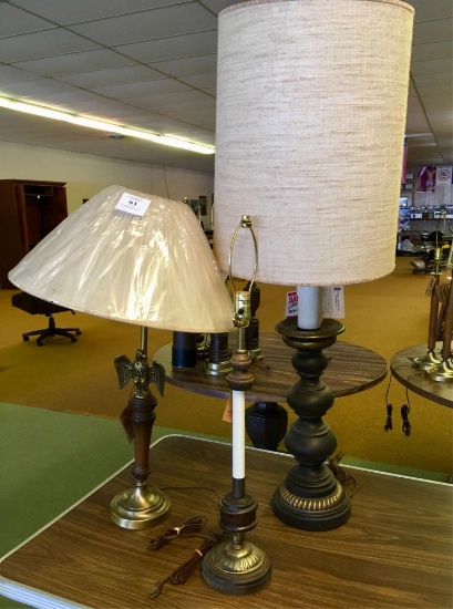 Three Table Lamps