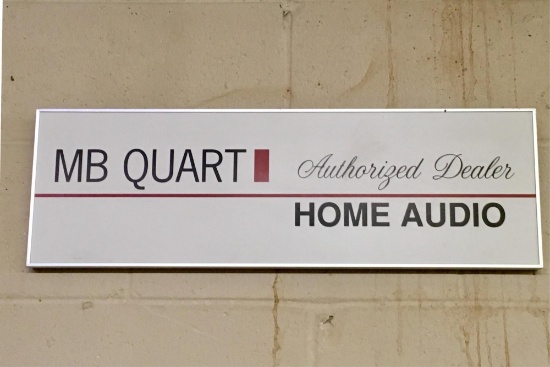 MB Quart Home Audio Advertising Sign