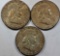 3 FRANKLIN HALF DOLLARS