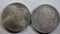 1880O AND 1884O MORGAN DOLLARS