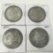 4 SILVER MORGANS