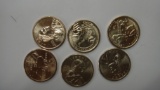 7 COIN SET 2015-2016 PRESIDENTIAL $1 AND 6 COIN