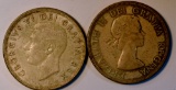 1952 and 53 CANADIAN $1