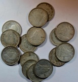 15 CANADIAN SILVER DIMES