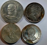 4 SILVER COINS