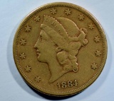 1884 S $20 LIBERTY GOLD COIN
