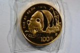 1987 Y 100 YUAN PANDA GOLD COIN