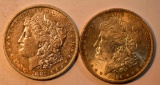 1881O AND 1884O MORGAN DOLLARS