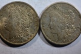 1921 AND 1921S MORGAN DOLLARS