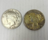 1922D AND 1924 PEACE DOLLARS
