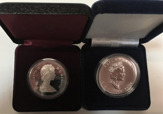 CANADIAN 1 & 5 DOLLAR COINS