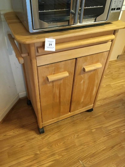 BUTCHER BLOCK SERVICE CART