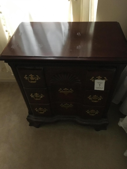 3 DRAWER BLOCK FRONT BEDSIDE CABINET