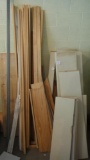 LOT OF WOOD TRIM AND SHELVING
