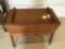 WOODEN STORAGE TABLE WITH LID