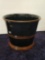 BLACK CERAMIC PLANTER