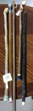 LOT OF 5 WALKING STICKS