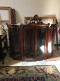 LATE 20TH CENTURY CHINA CABINET TOP - LIGHTED