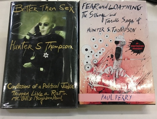 PAIR BOOKS BY/ABOUT HUNTER S. THOMPSON - FIRST EDI